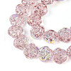 Electroplate Glass Beads EGLA-T025-02E-3