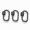 Brass Screw Carabiner Lock Charms KK-T047-02-2