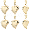 Beebeecraft 8Pcs Rack Plating Brass Pendants KK-BBC0015-09-1