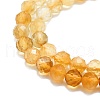 Natural Citrine Beads Strands G-P457-A03-22-2