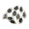 Natural Moss Agate Connector Charms FIND-C046-10D-G-1