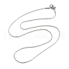 Tarnish Resistant 304 Stainless Steel Boston Chain Necklaces STAS-O053-16P-1