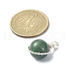 Natural Mixed Stone Copper Wire Wrapped Pendants PALLOY-JF02181-01-3