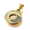 Golden 304 Stainless Steel Pendants STAS-K300-01G-O-2