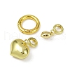 Brass Spring Gate Rings KK-M322-11G-02-2
