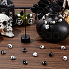 SUNNYCLUE 160Pcs 2 Colors Opaque Acrylic Beads MACR-SC0001-65-4