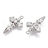 Alloy with Rhinestone Pendants X-PALLOY-N176-12P-NR-1