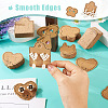  150Pcs 5 Styles Kraft Paper Earring Display Cards DIY-TA0006-04-7
