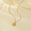 Stainless Steel Clear Cubic Zirconia Star Pendant Cable Chain Necklaces VQ0008-3