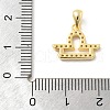 925 Sterling Sliver Micro Pave Clear Cubic Zirconia Pendants STER-Z012-06G-12-3