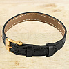 CALFOVERA 1Pc Leather Textured Bracelet Straps Slide Wristbands for Slide Charms AJEW-CL0001-01B-6