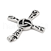 Retro 304 Stainless Steel Big Pendants STAS-I205-21AS-B-2