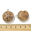 Electroplated Natural Druzy Agate Pendants G-A229-01B-3