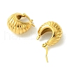 PVD Vacuum Plating 304 Stainless Steel Chunky Hoop Earrings for Women EJEW-L284-04G-2