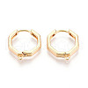 Brass Hoop Earring Findings KK-N267-33G-1