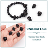 Unicraftale 6Pcs 3 Styles 304 Stainless Steel Beads STAS-UN0059-60-4