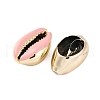 Electroplated Cowrie Shell Beads SSHEL-M023-05A-2