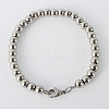 304 Stainless Steel Beaded Bracelets BJEW-N240-16P-1