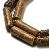 Natural Elephant Skin Jasper/Miriam Stone/Calligraphy Beads Strands G-G006-A04-01-4