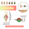 ARRICRAFT 100Pcs 2 Colors Spray Painted Resin Connector Charms FIND-AR0003-09-2