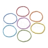 7 PCS Rainbow Style Glass Seed Beads Bracelets for Women BJEW-JB10067-4