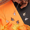 Beebeecraft 6Pcs 3 Colors  Brass Micro Pave CLear Cubic Zirconia Pendants ZIRC-BBC0002-95-4