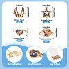  20Pcs 4 Styles Alloy Colorful Rhinestone Connector Charms FIND-TA0003-33-3