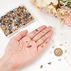 SOFPLATE 400Pcs 4 Colors Zinc Alloy Lobster Claw Clasps FIND-SP0001-31-3
