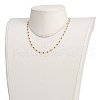 Faceted Round Natural Spinel Beaded Necklaces NJEW-JN03215-01-5