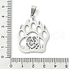 Non-Tarnish 201 Stainless Steel Pendants STAS-U003-20B-P-3