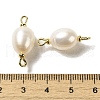 Natural Pearl Connector Charms FIND-C046-19C-G-3