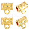 Beebeecraft 30Pcs Brass Tube Bails KK-BBC0015-15-1