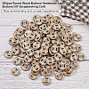 BENECREAT Undyed Wood Connectors Charms WOOD-BC0001-05-4