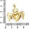 Brass Micro Pave Cubic Zirconia Pendants KK-P303-15D-G-3