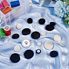   64Pcs 8 Style Lint and Aluminum Buttons FIND-PH0005-54-5