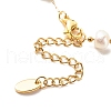 Natural Amethyst & Pearl Beaded Anklet AJEW-AN00500-03-5