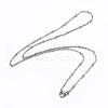 Tarnish Resistant 304 Stainless Steel Cable Chain Necklaces NJEW-P147-06P-1