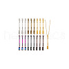  18Pcs 6 Colors Zinc Alloy Snuff Spoon AJEW-NB0006-13-7