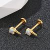 304 Stainless Steel Opal Stud Earrings EJEW-B143-01G-08-2