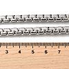 6MM 304 Stainless Steel Box Chain Necklaces for Men STAS-V011-01B-P-5