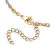 2Pcs 2 Colors Two Tone 304 Stainless Steel Textured Cable Chain Necklaces NJEW-JN05242-6