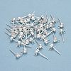304 Stainless Steel Stud Earring Findings STAS-H410-04S-C-3