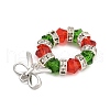 Christmas Theme Glass Pendants PALLOY-TA00163-4