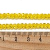 Electroplate Glass Beads Strands GLAA-Q105-02Q-3