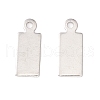 Non-Tarnish 304 Stainless Steel Charms STAS-P307-15C-P-2