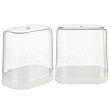Transparent Plastic Minifigure Display Cases ODIS-WH0029-71-1