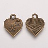 Tibetan Style Alloy Pendants X-TIBEP-409-AB-FF-2