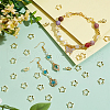   120Pcs Rack Plating Brass Bead Frames KK-PH0010-78G-5
