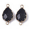 Synthetic Blue Goldstone Links connectors G-T131-09A-2