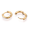 201 Stainless Steel Huggie Hoop Earrings STAS-S079-162A-G-3